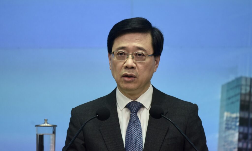 China’s central govt approves resignation of John Lee who would run for HK Chief Executive