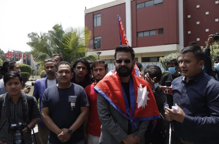 Balen Shah registered his candidacy for mayor of Kathmandu