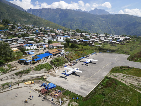 Food has been stuck at the Humla airport because of transportation issues