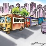 Imports of industrial items fell, while imports of consumer goods rose