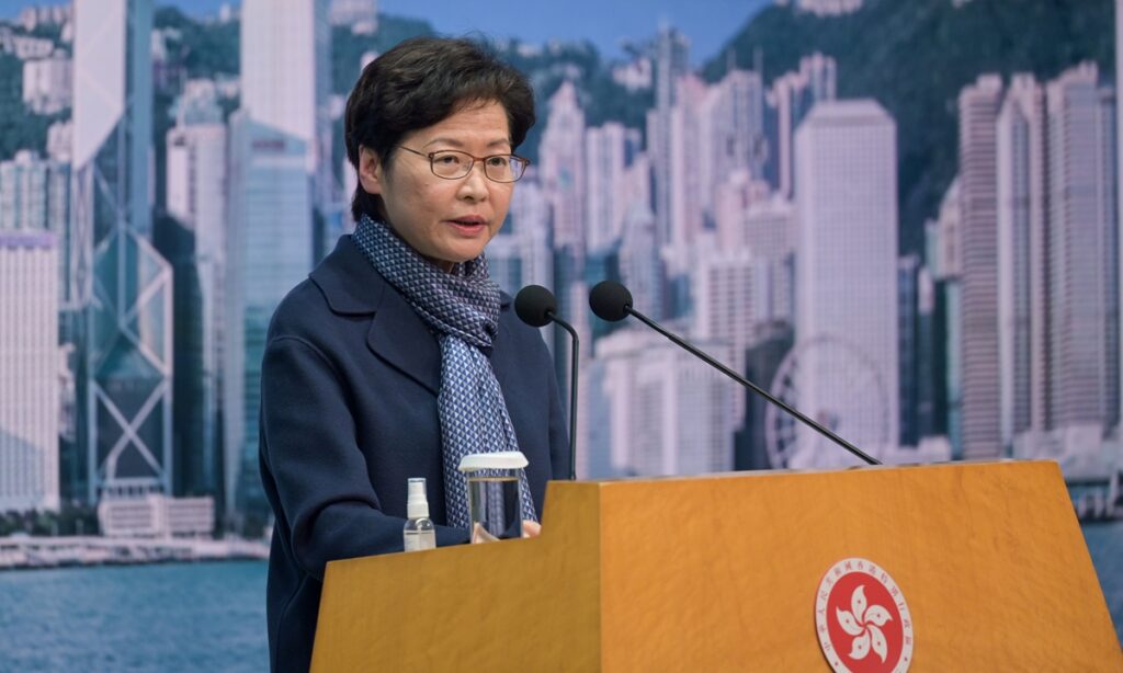 HK’s incumbent CE Carrie Lam says she won’t run for a second term