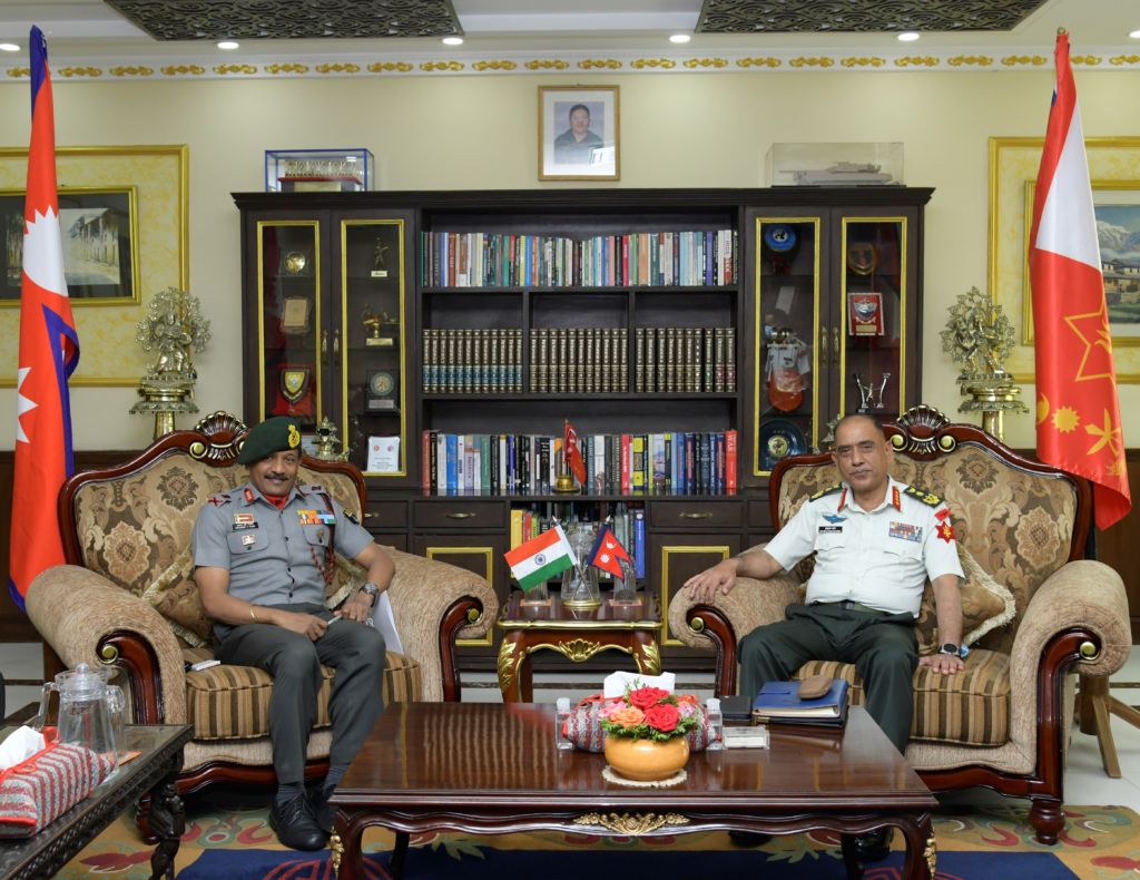 Meeting between Chief of Army Staff and Lieutenant General of the Indian Army