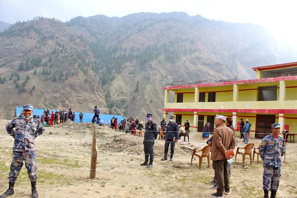 Under heavy security, voting in Jumla’s Garjyangkot begins