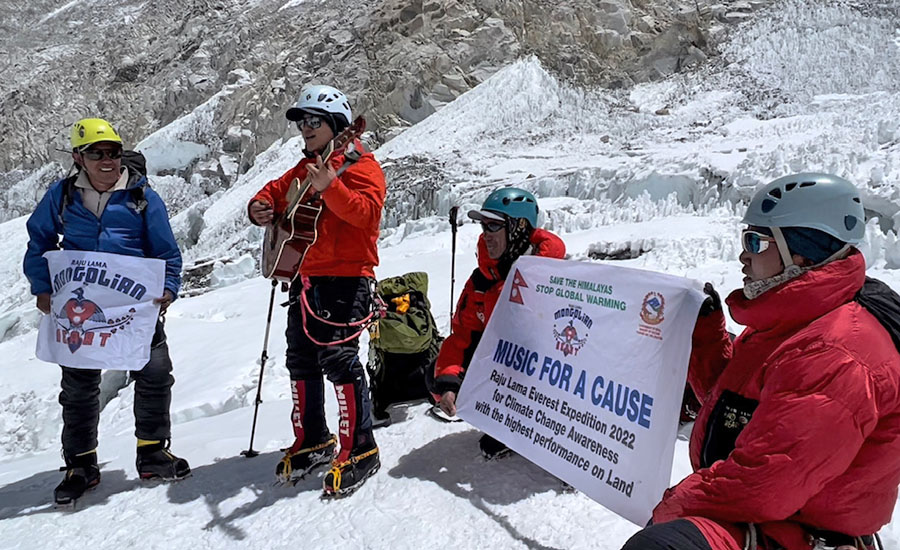 Raju Lama set a world record by performing a concert in Everest’s Camp-3