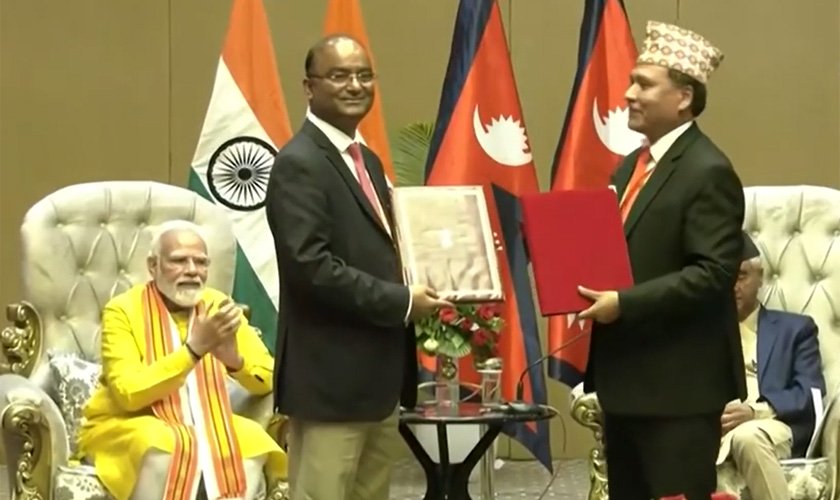 MoU for the building of the Arun Hydropower-4 project is signed