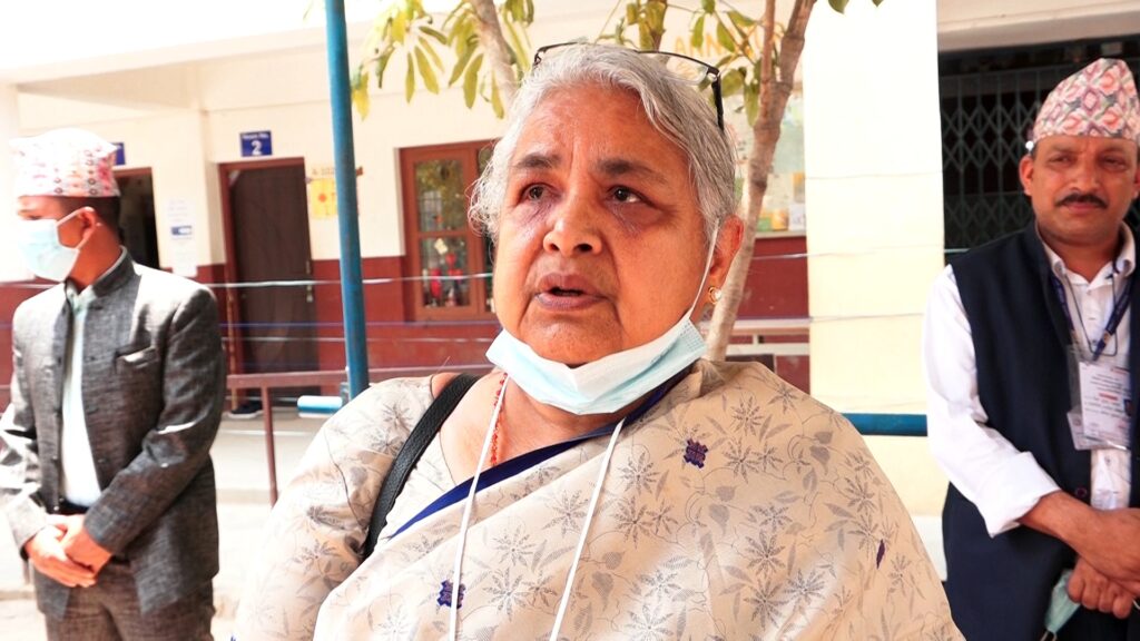 A team of observers including Sushila Karki inspected the polling station