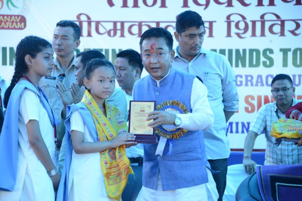 <strong>CM Tamang attends Valedictory programme on “Spiritual Youth Summer Camp”</strong>