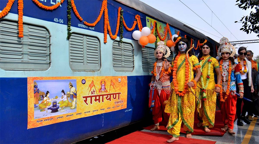 The train operated on Ramayana Circuit coming to Nepal, will stay in Janakpur today