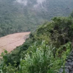 Vehicular movement obstructed as road collapses in Prithvi Highway