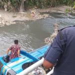 Mini-truck fell off a bridge at Nepaltar