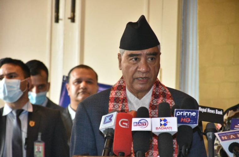 Reducing trade deficit is govt’s priority: PM Deuba