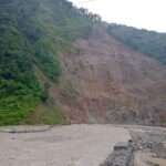 Flood obstructs Melamchi-Helambu road