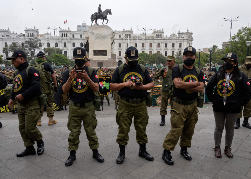 PERU-MILITARY-RETIRED-BENEFITS-PROTEST