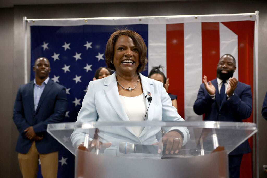 US-DEMOCRATIC-SENATE-CANDIDATE-VAL-DEMINGS-HOLDS-ELECTION-NIGHT-