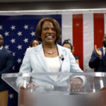 US-DEMOCRATIC-SENATE-CANDIDATE-VAL-DEMINGS-HOLDS-ELECTION-NIGHT-