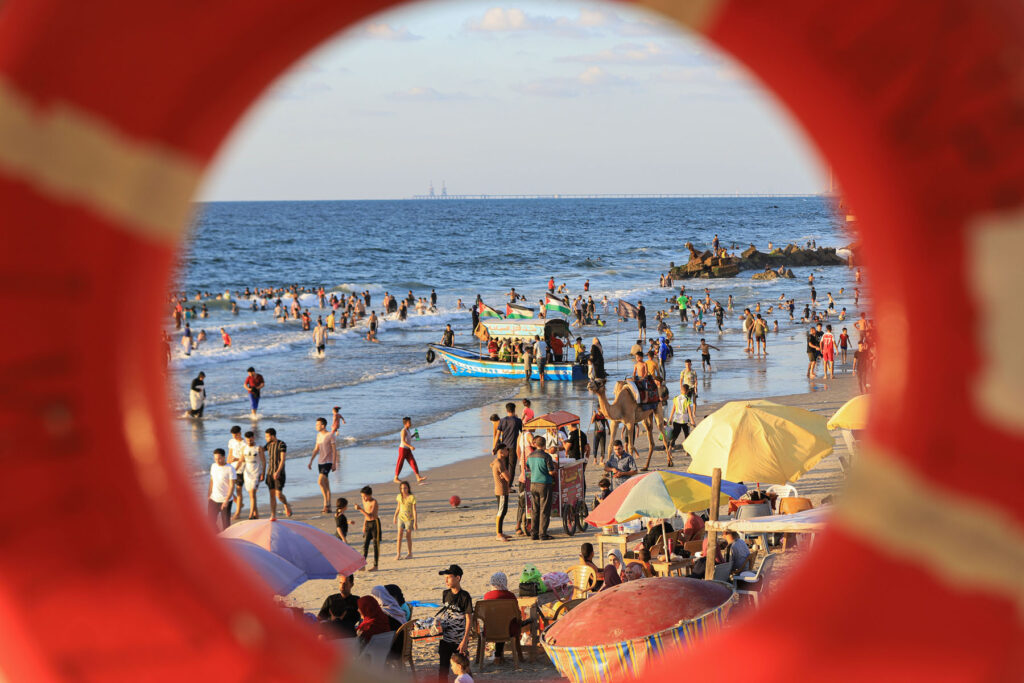 MIDEAST-GAZA CITY-SEASIDE