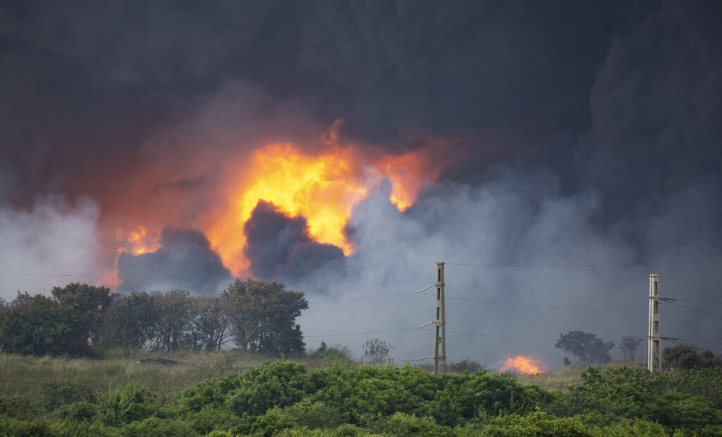 Cuba Oil Fire