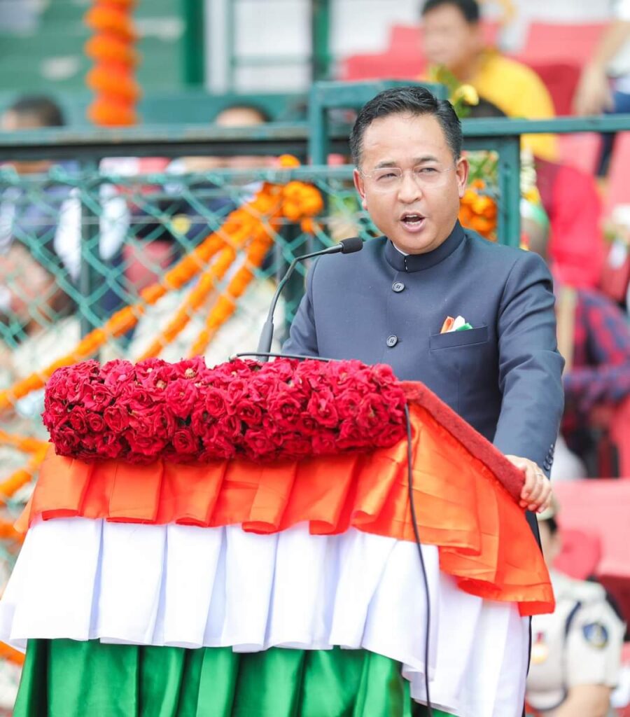 <strong>State Level Independence Day, 2022 celebration at Bhaichung Stadium</strong>