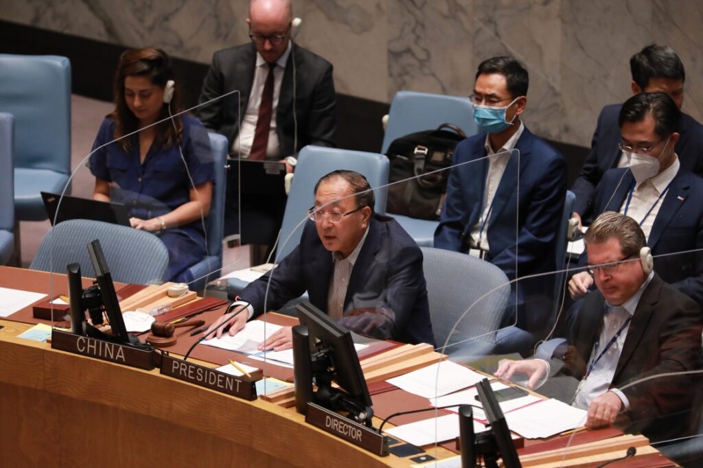 UN-SECURITY COUNCIL-PALESTINIAN QUESTION-CHINESE ENVOY