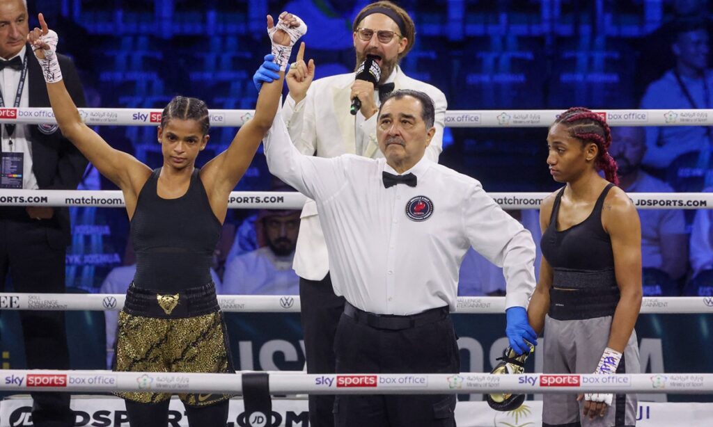 Ali takes only a minute to win first female pro boxing bout in Saudi