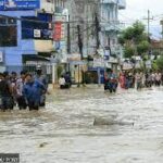 Flooded Banaganga river threatens settlements   