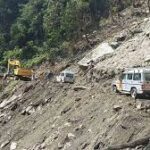 Dumre-Besisahar and Besisahar-Chame road blocked by landslide  