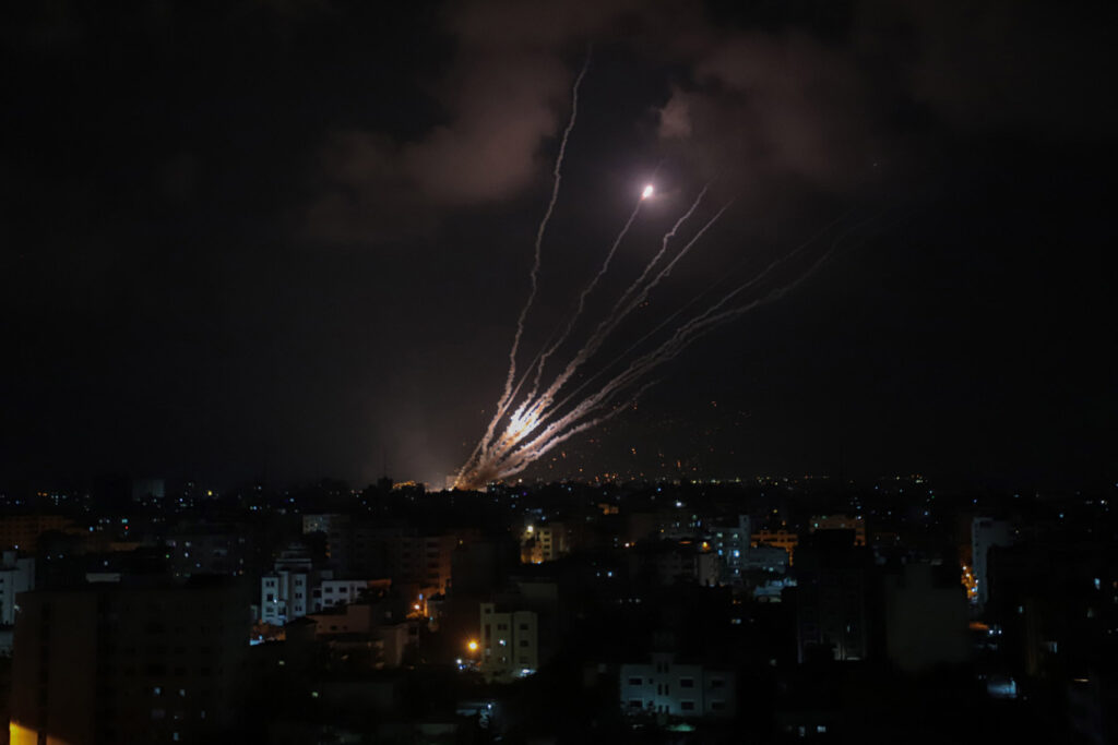 MIDEAST-GAZA CITY-ROCKETS