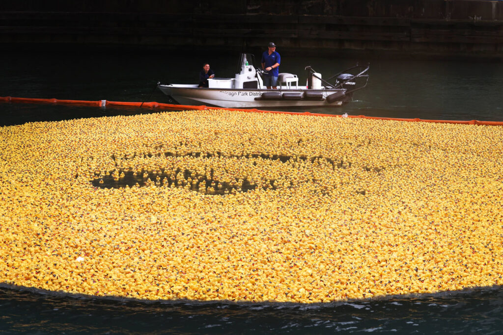 US-CHICAGO-HOSTS-ANNUAL-DUCKY-DERBY-IN-CHICAGO-RIVER