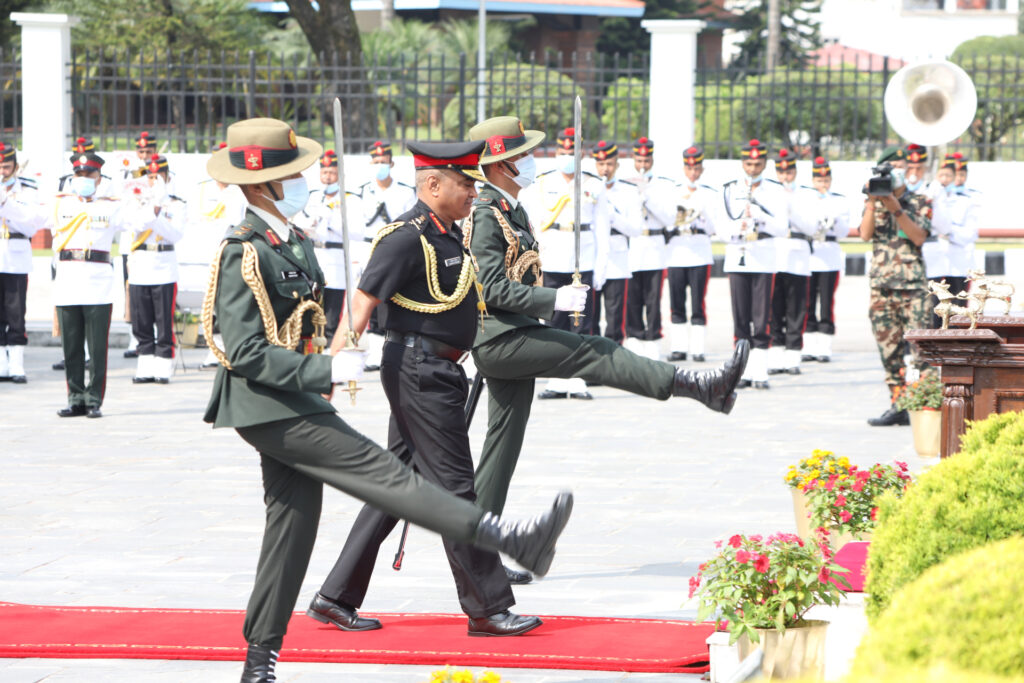 Nepali Army offers guard of honour to Indian Army Chief