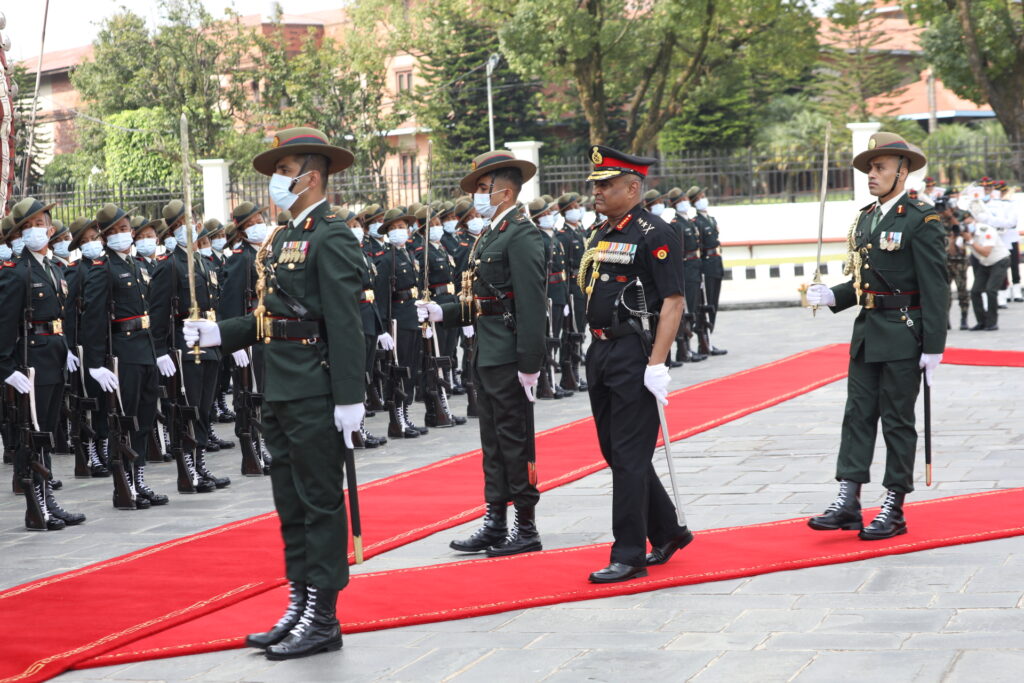 Nepali Army offers guard of honour to Indian Army Chief