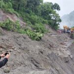 Landslides obstruct Narayanghat-Muglin road section