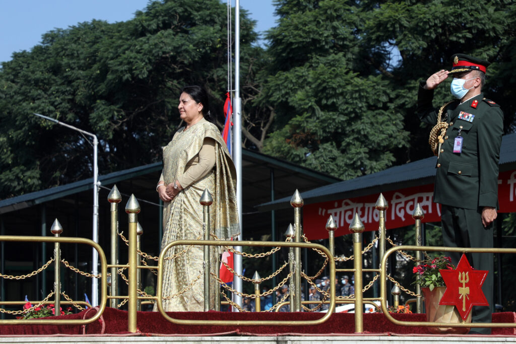 President Bhandari attends main function of Constitution Day 