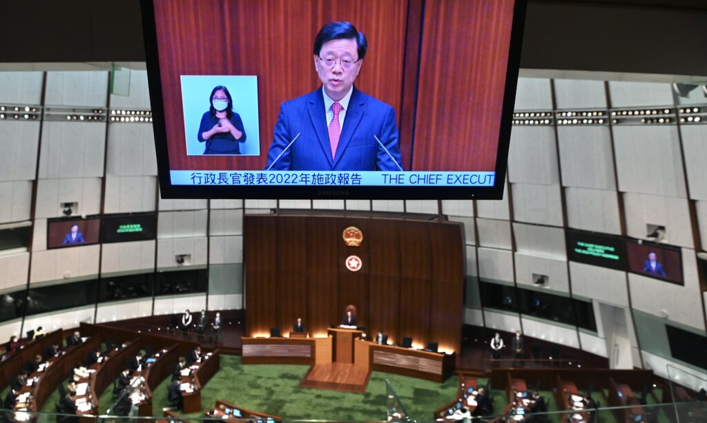 HK’s chief delivers his first policy address, charting the city to a new journey