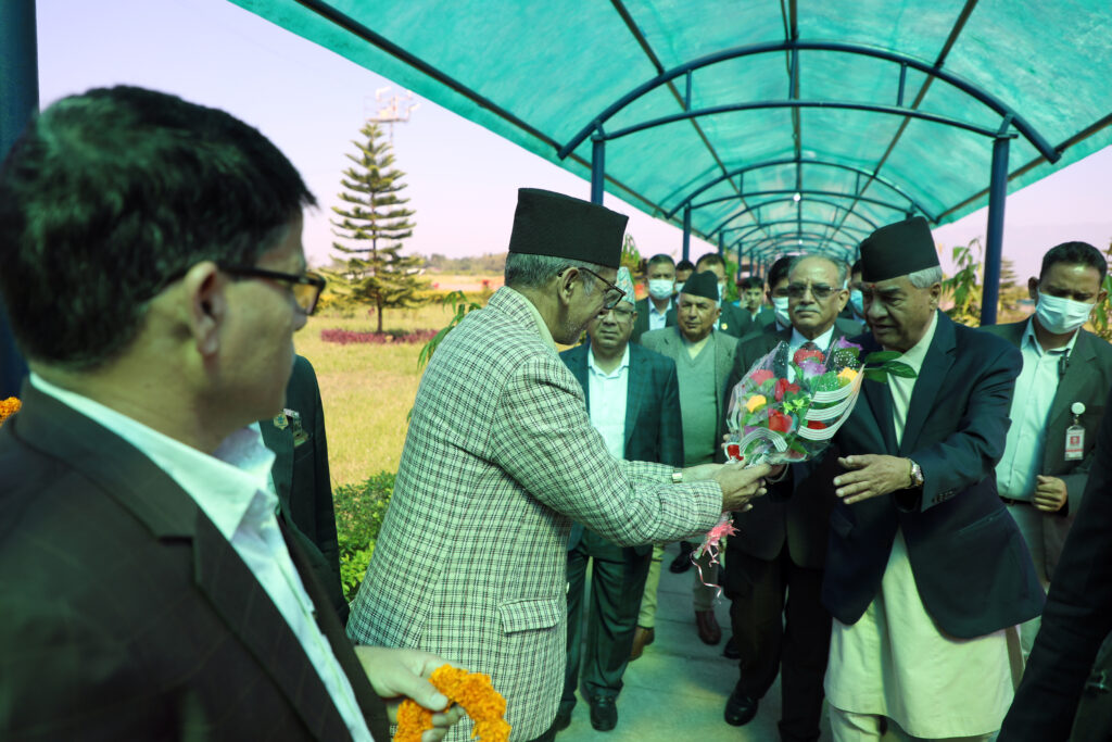 Coalition top leaders including PM arrive in Dhangadhi 