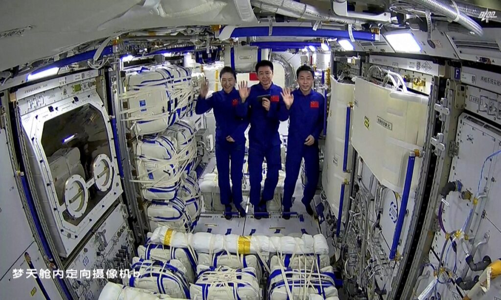 Shenzhou-14 taikonauts enter Mengtian lab module after China Space Station completes assembly in orbit