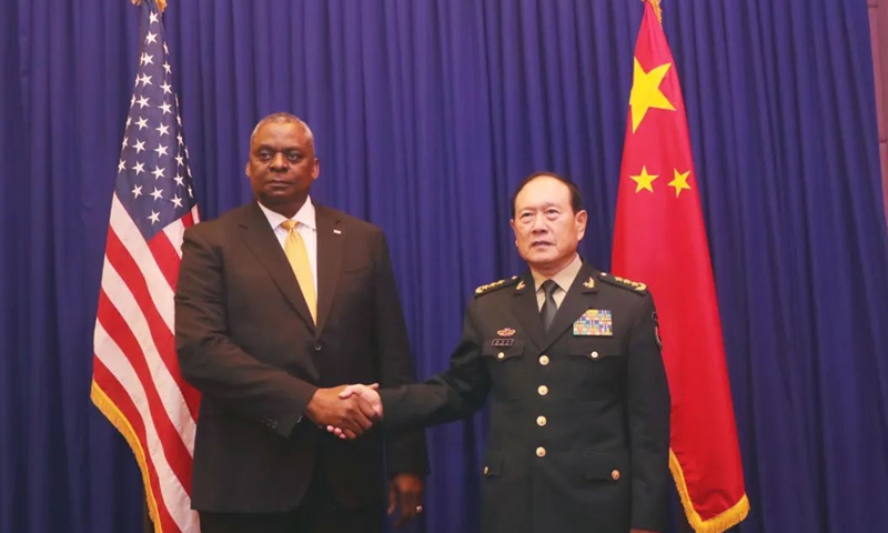 Red line over Taiwan question reiterated in talks between Chinese, US defense chiefs