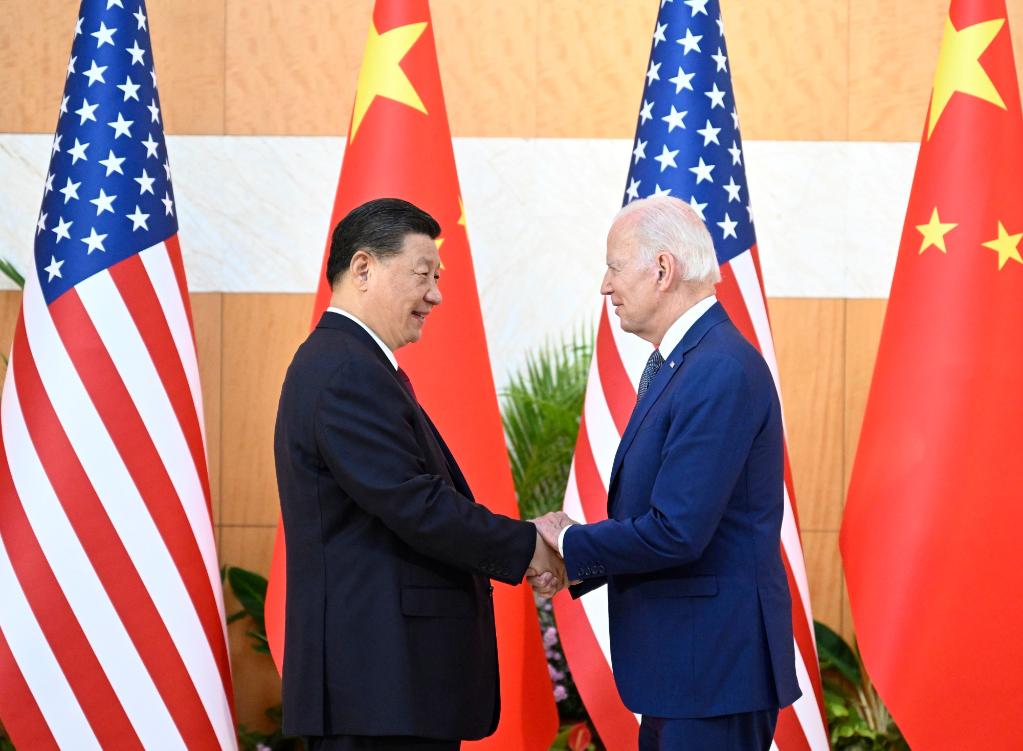 1st LD: Xi, Biden exchange congratulations on 45th anniversary of diplomatic ties