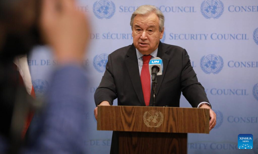 UN chief “deeply concerned” over exchanges of fire across Lebanon-Israel frontier