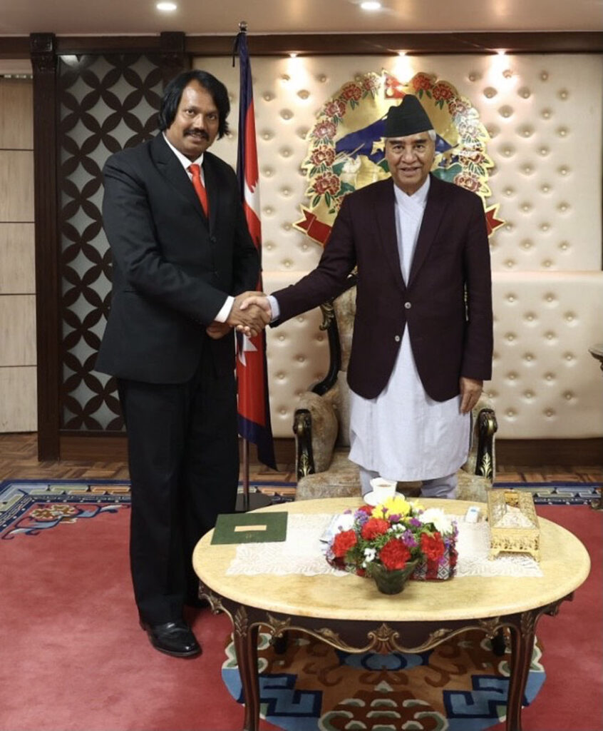 Janamat Party Chair Dr Raut holds meeting with PM Deuba