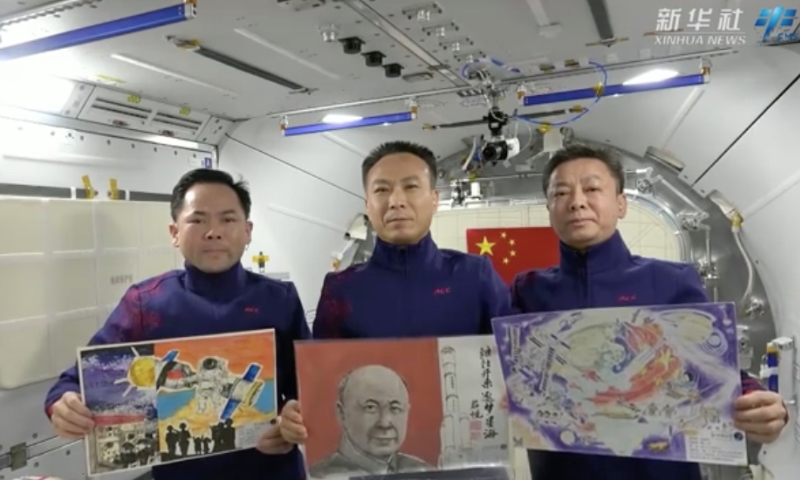 China’s Tiangong space station launches second painting exhibition for teenagers on Chinese New Year’s Eve