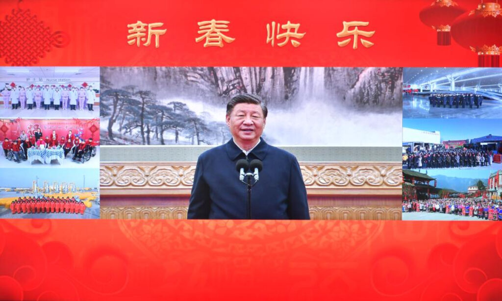 Xi makes video calls to people across China, extending festive greetings ahead of Year of Rabbit