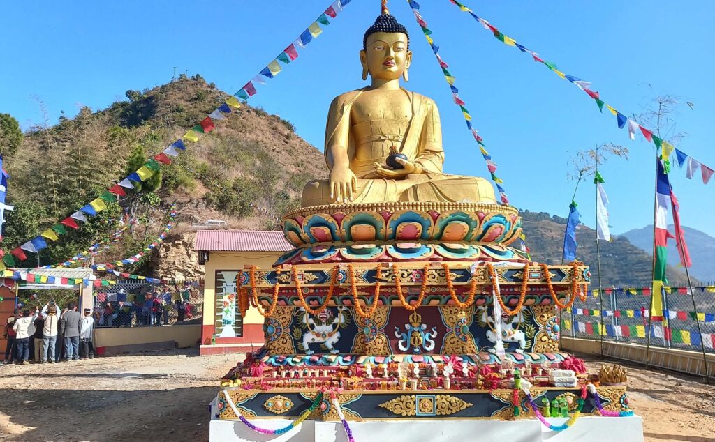 Buddha’s idol installed in Chaurideurali