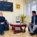 Minister Bhandari, Chinese Envoy hold meeting