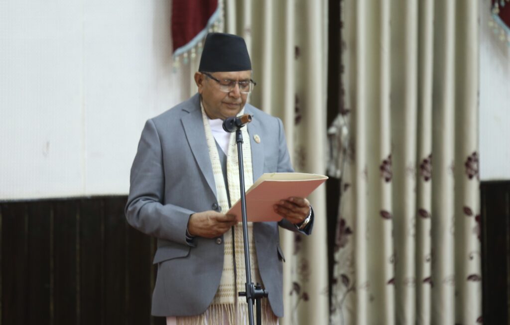 Speaker Ghimire makes his maiden speech to HoR