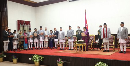 Newly appointed DPM, ministers sworn in