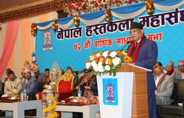 PM Dahal pledges meaningful cooperation from govt for skills transfer in handicrafts