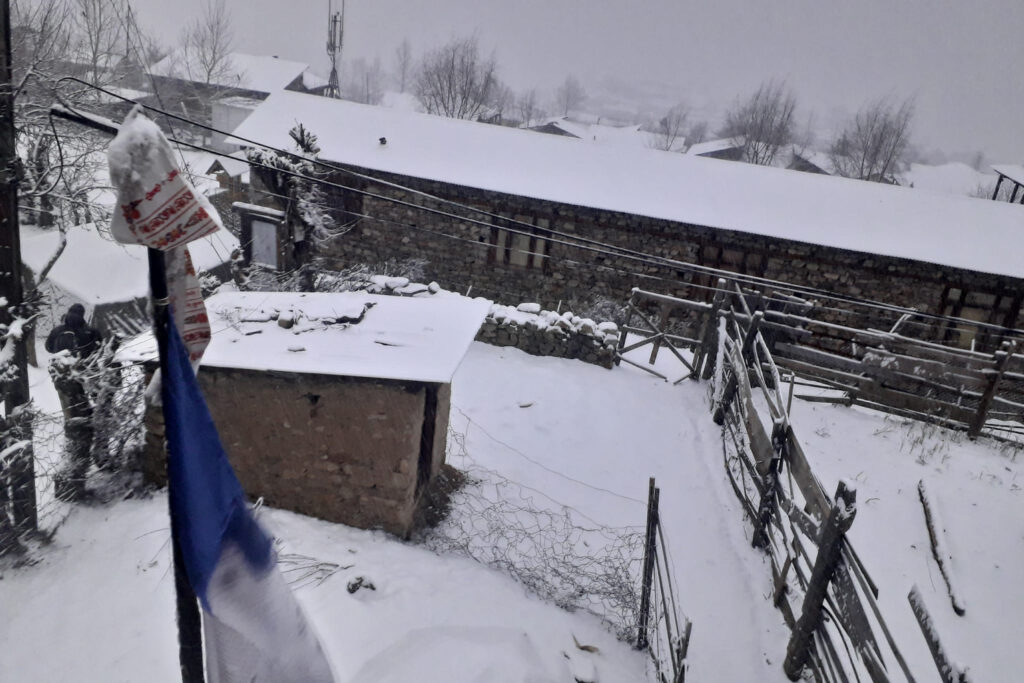 Snowfall in Humla, Mustang