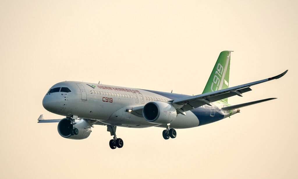 C919 exemplifies China’s high-end manufacturing