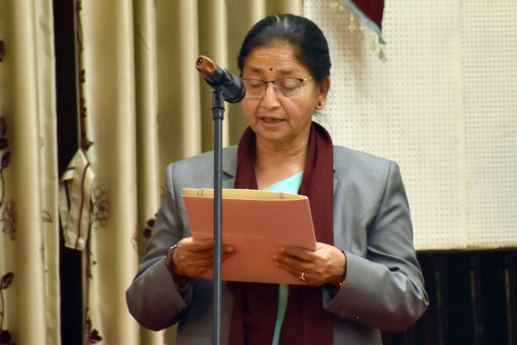 NA Vice-Chair Aryal takes oath of office