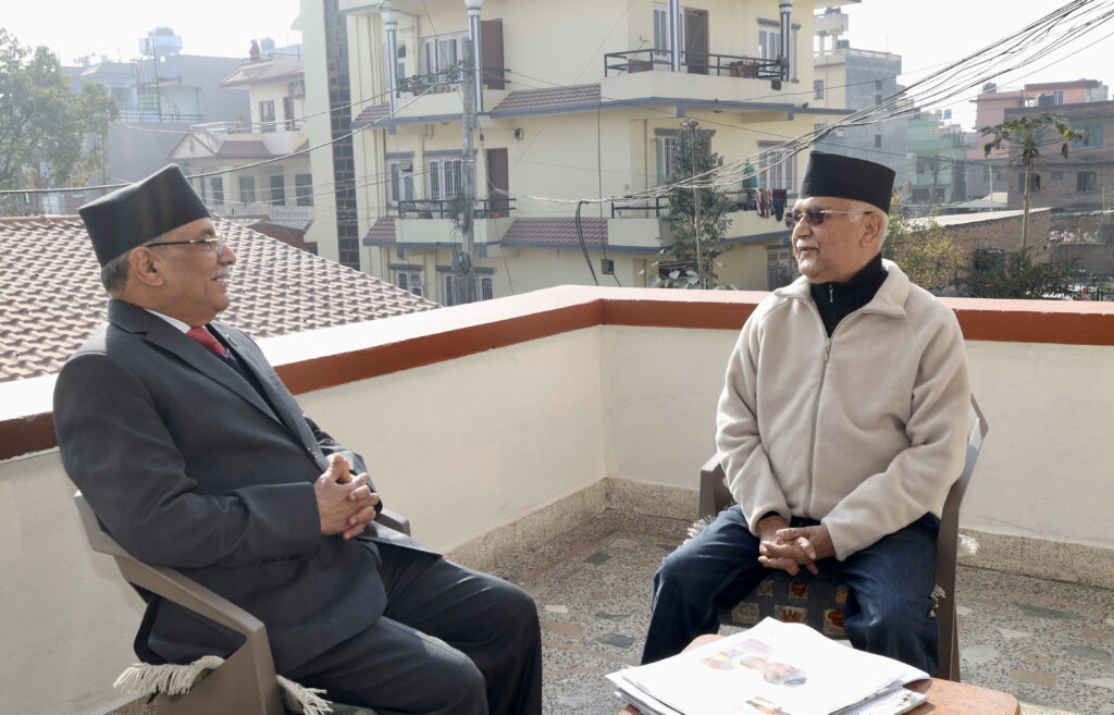 PM Dahal, UML Chair Oli meet, agree for meeting of high-level political mechanism